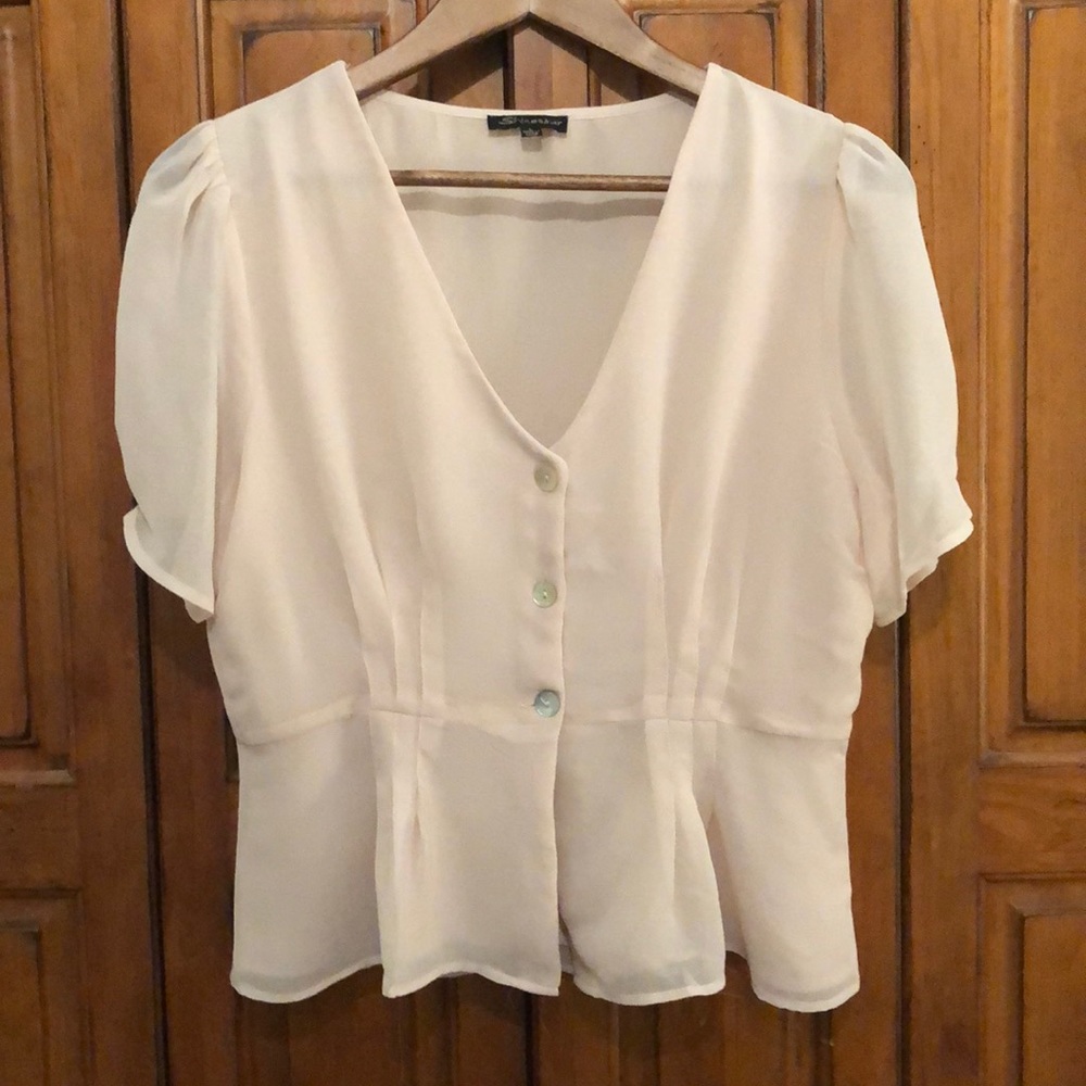 Shinestar Blush Pink Blouse